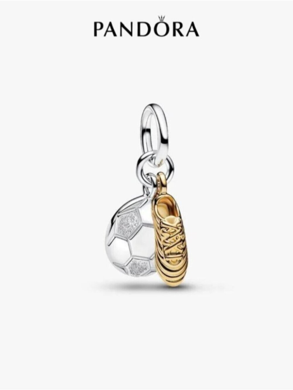 Pandora Soccer Shoe Double Dangle Charm
